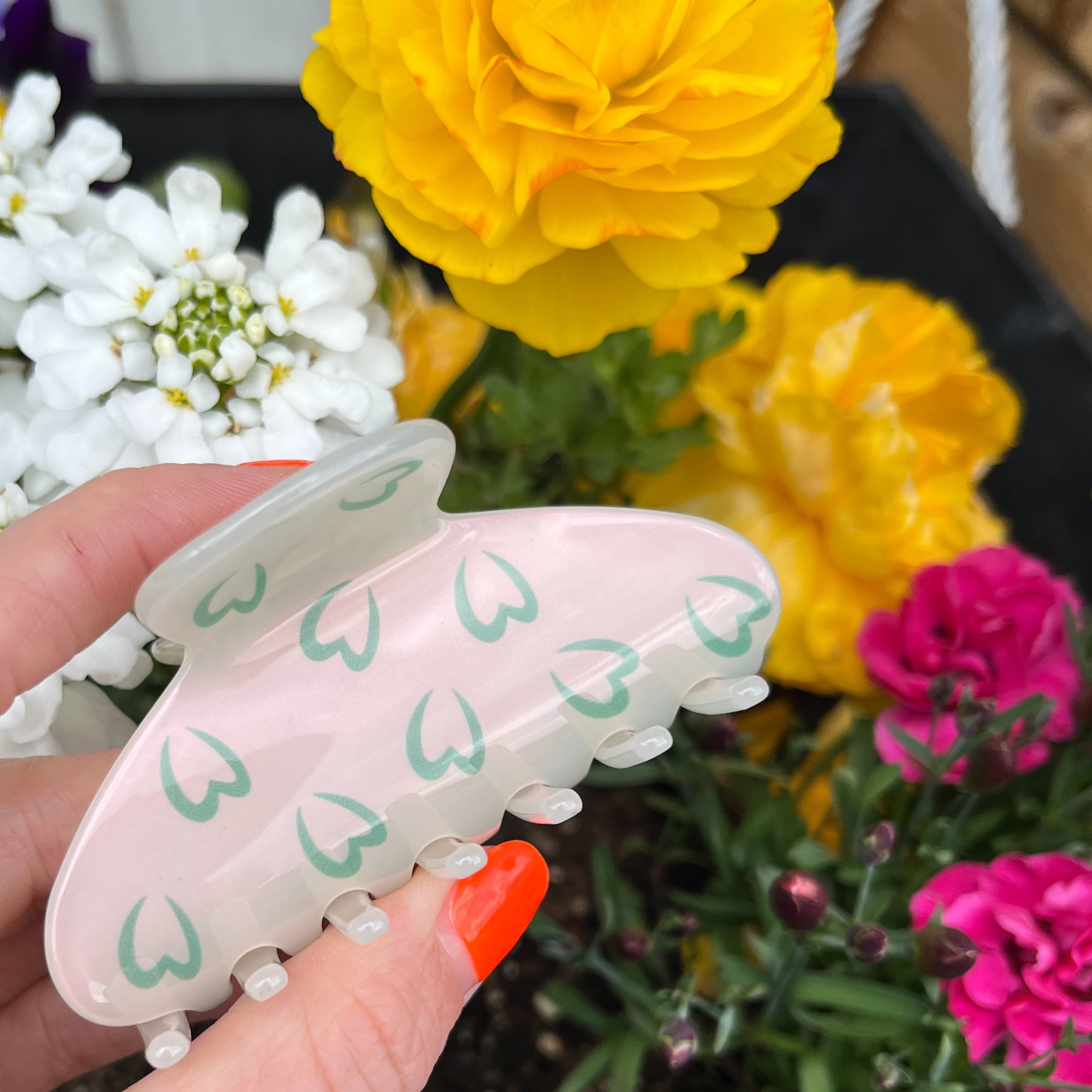 Love Attack - Wholesale Hair Clip - Women's - Seina Cellulose Acetate Minimalist Colourful Hair Claw Clips5