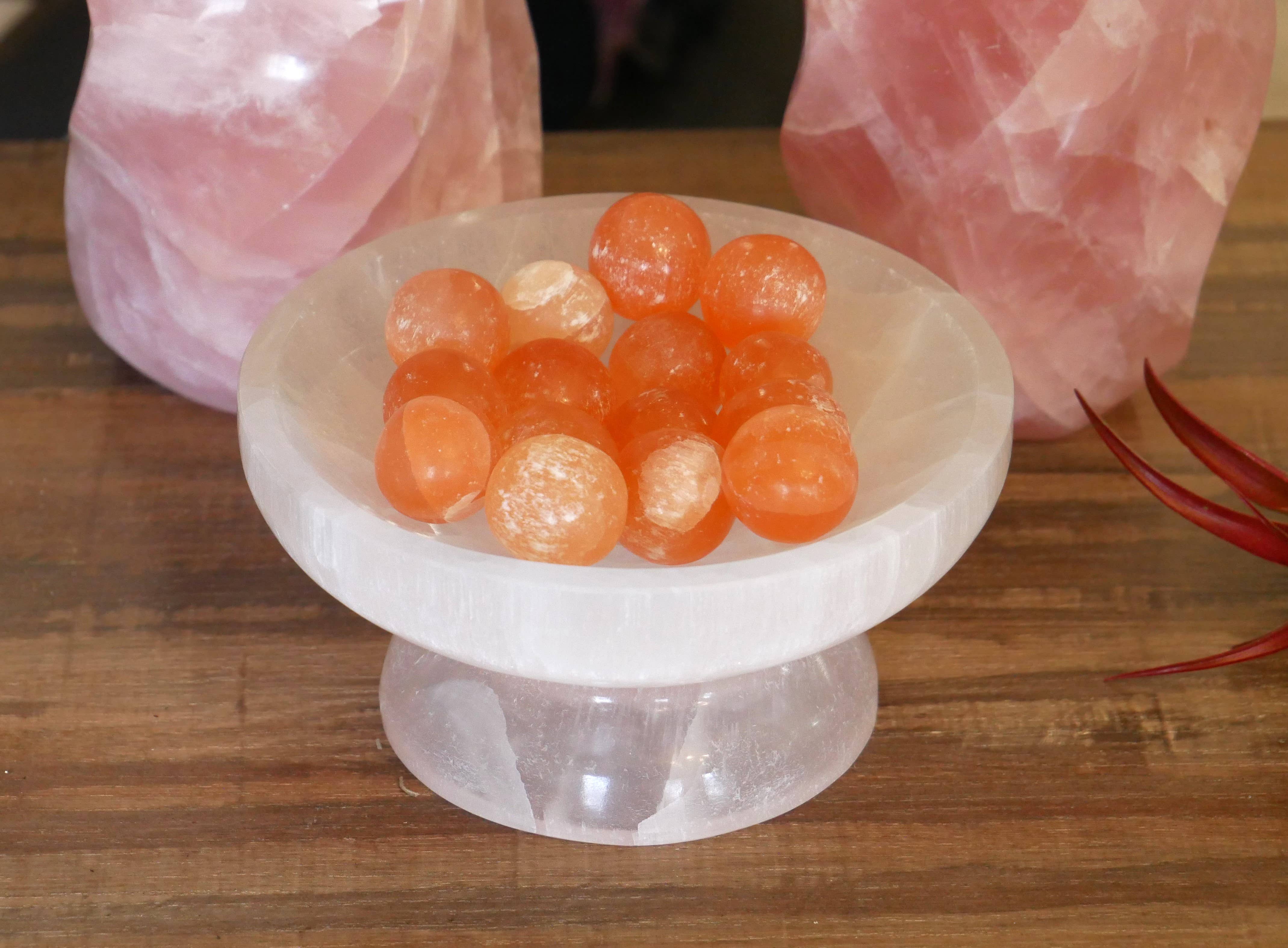 The Healing Sanctuary - Wholesale Spiritual Stone/Crystal - Selenite Pedestal Bowl 2