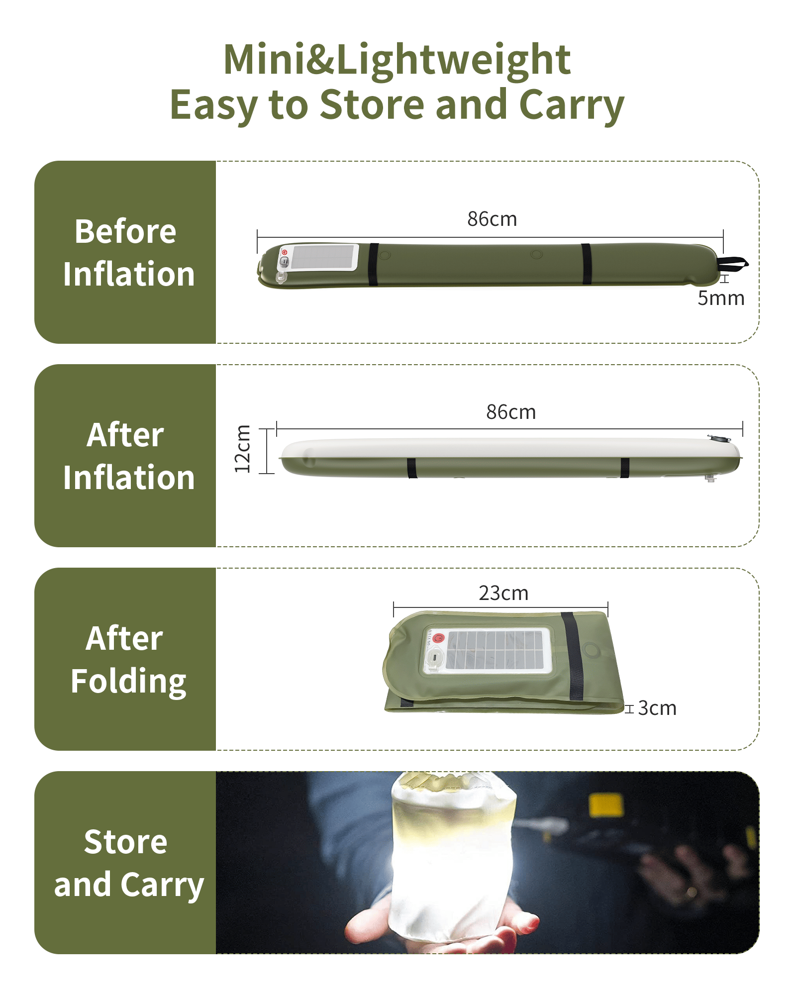 Hard Rock Health Stores - Wholesale Flashlight - Inflatable LED Tube Camping Light4