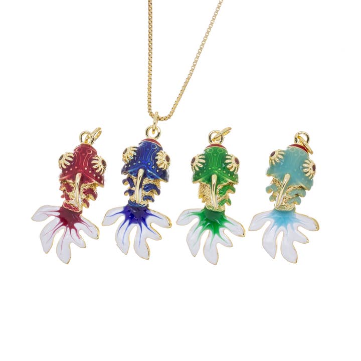 Jewel Pledge - Vendita all'ingrosso Ciondolo/pendente - Ciondolo Pesce Rosso, Ciondolo Vita Marina, Ciondolo Pesce Esotico CPG237610