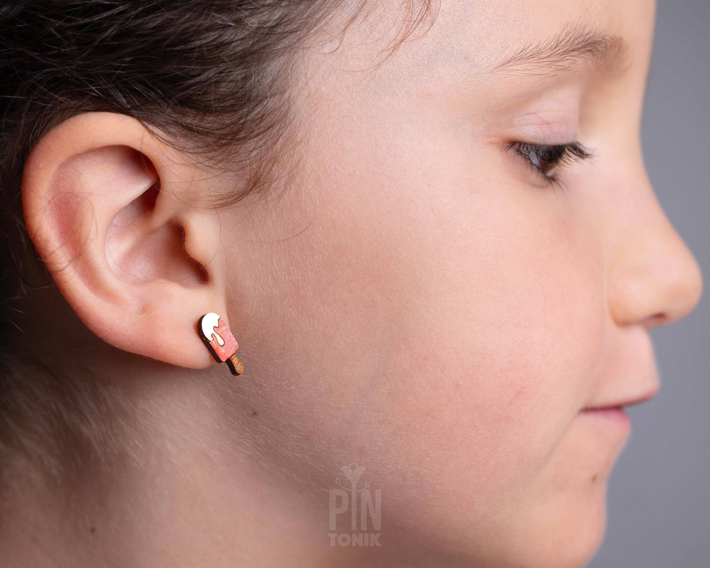 PinTonik - Wholesale Stud/Post Earrings - Ice Cream Popsicle Stud Earrings - Miniature Food Jewelry4