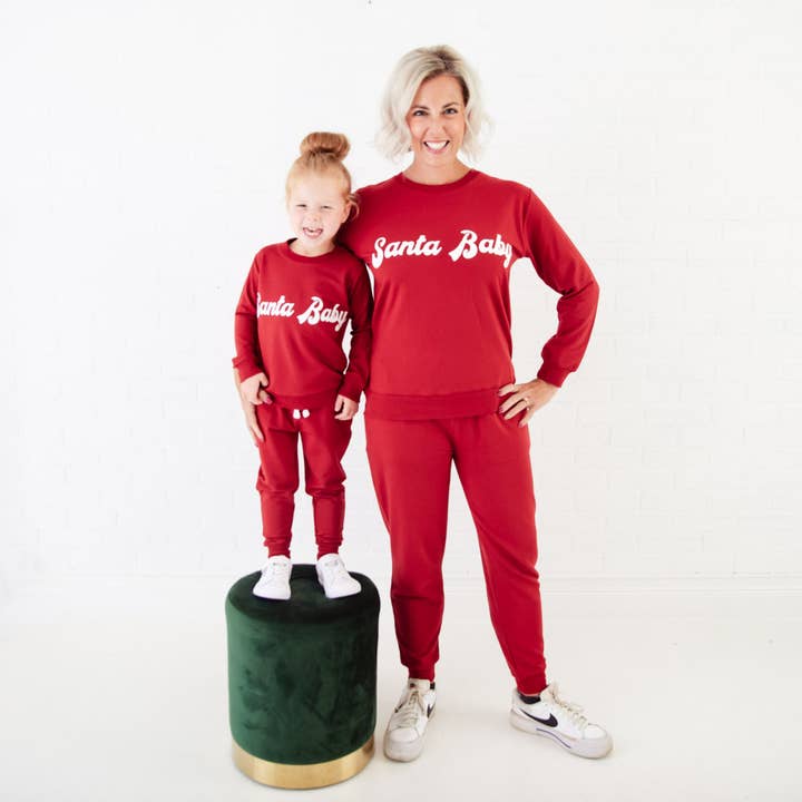 Dreamiere - Wholesale Lounge Set - Women's - Santa Baby Bamboo Blend Jogger Set - Women's