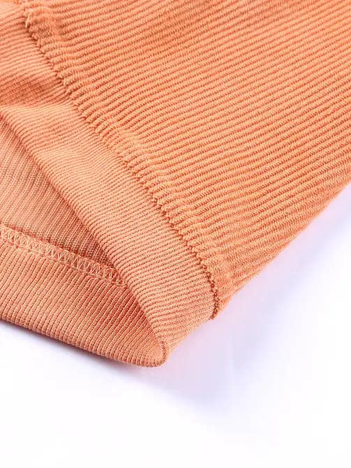 Lovesoft - Vendita all'ingrosso Felpa - Donna - Felpa oversize arancione a maniche lunghe con cordoncino