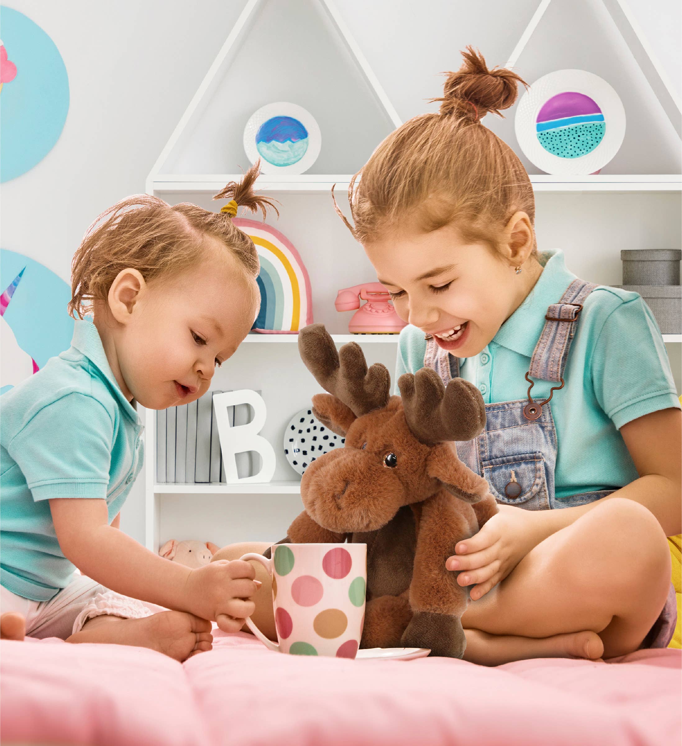 Cota Global - Vente Peluche – enfant et bébé - Peluche ultra-doux - Élan à longues pattes 26,7 cm4