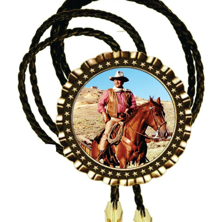 John Wayne Photo Bolo Tie Officially Licnesed Mens Necktie (Copy) for wholesale by BMS BIZ
