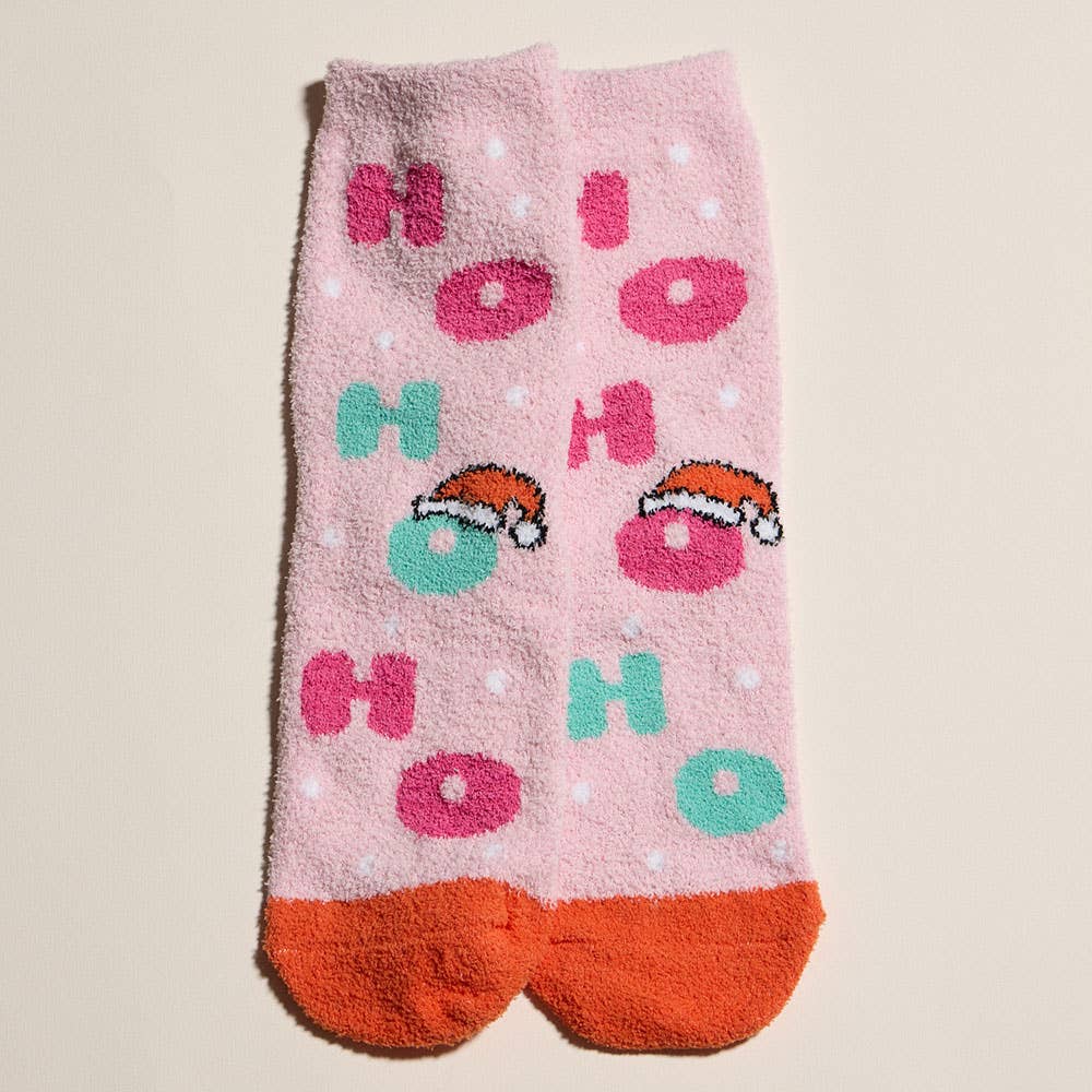 Sensibling Corp. – Meias - Mulher por atacado – 4 Pares - Conjunto de Meias de Natal com Estampa de Quebra-Nozes e Laço HOHOHO3