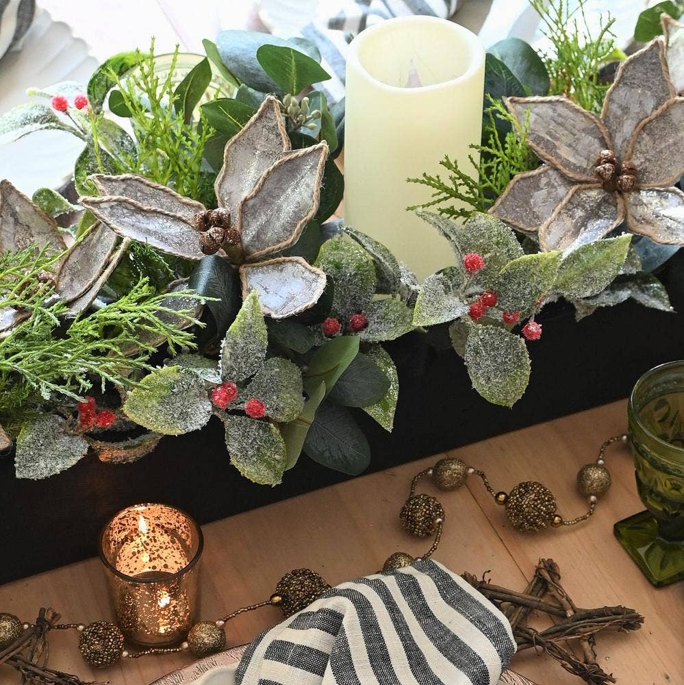 Factory Direct Craft - Wholesale Artificial Plant - 10" Weatherproof Artificial Cypress Pine Pick1