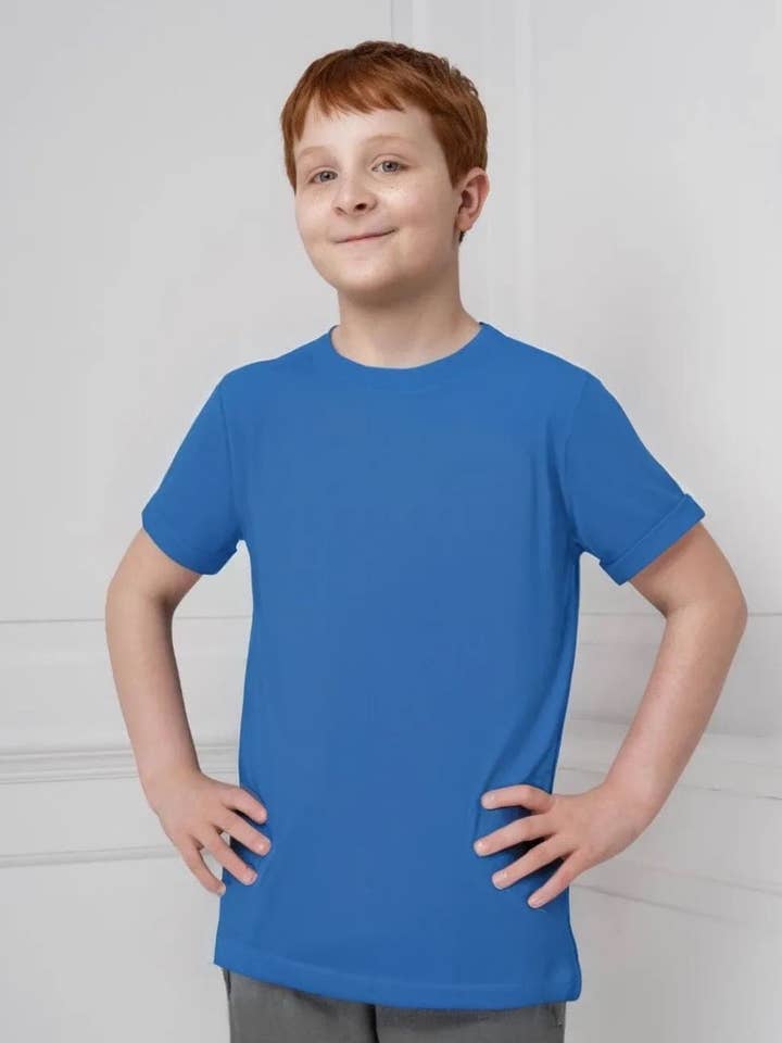 Kids Fidget-T – Short Sleeve-Blue for wholesale by Comfa