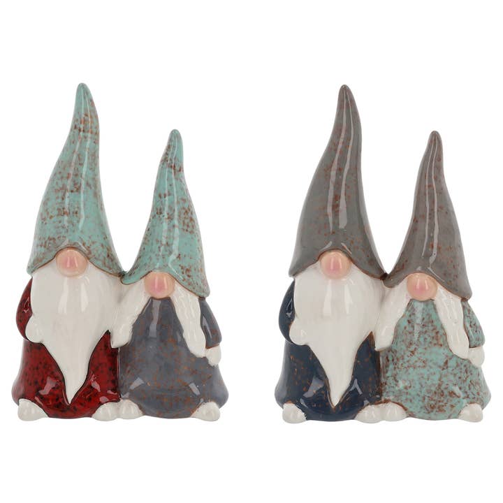 Jolly Ceramic Xmas Mr & Mrs Gonk couple for wholesale by Joe Davies