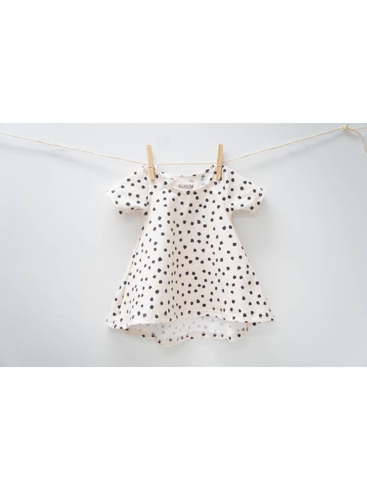 Willbirdbaby - Wholesale Dress - Kids - Dress- Baby/toddler/kids  Chickadee Swing Dress - dots
