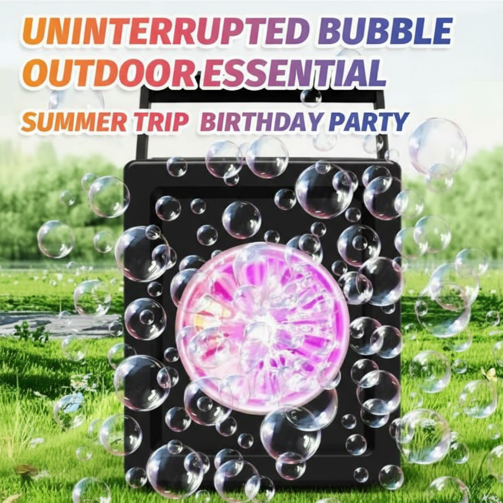 Toyarina - Venta al por mayor Pompero - Niños - Juguete Soplador de Burbujas Eléctrico de 10 Agujeros – Diversión al Aire Libre Portátil2