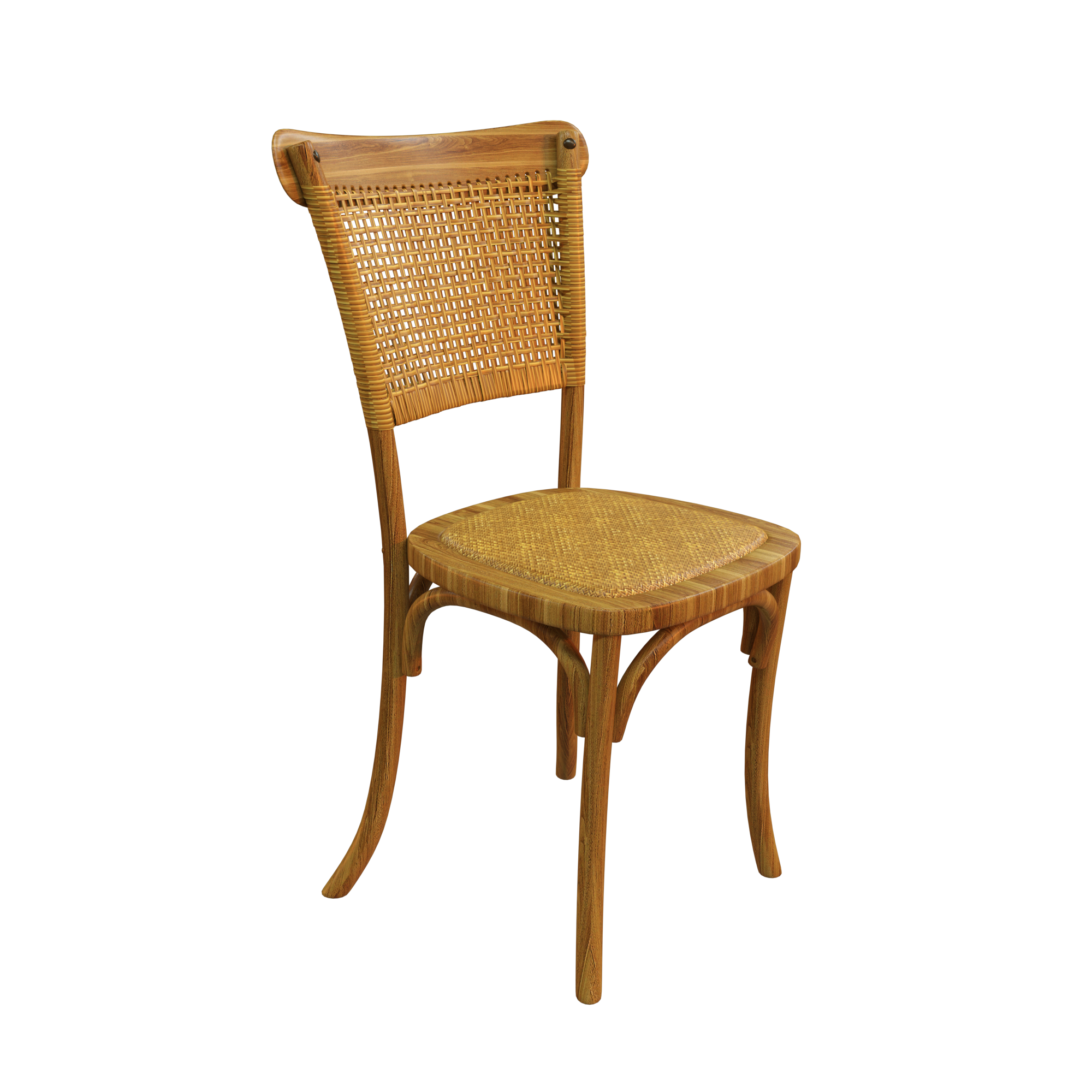 Acacia Home - Wholesale Chair - Cherry Cane Back Dining Chairs-Dark Honey1
