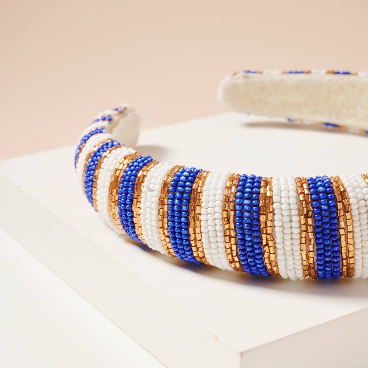 Frem - Wholesale Fashion Headband - Women's - Game Day Color Block Seed Bead Headband15