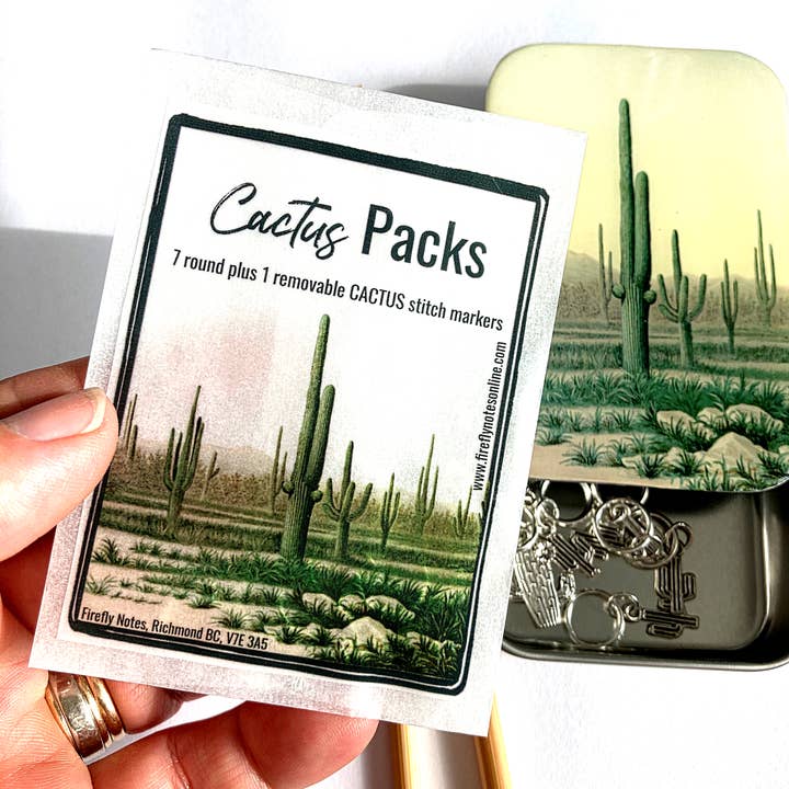 Firefly Notes - Wholesale Knitting/Crochet Supplies - Cactus Stitch Marker Packs