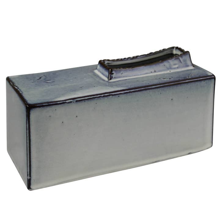 Britta Vase, Ceramic - Wide Rectangle for wholesale by HomArt