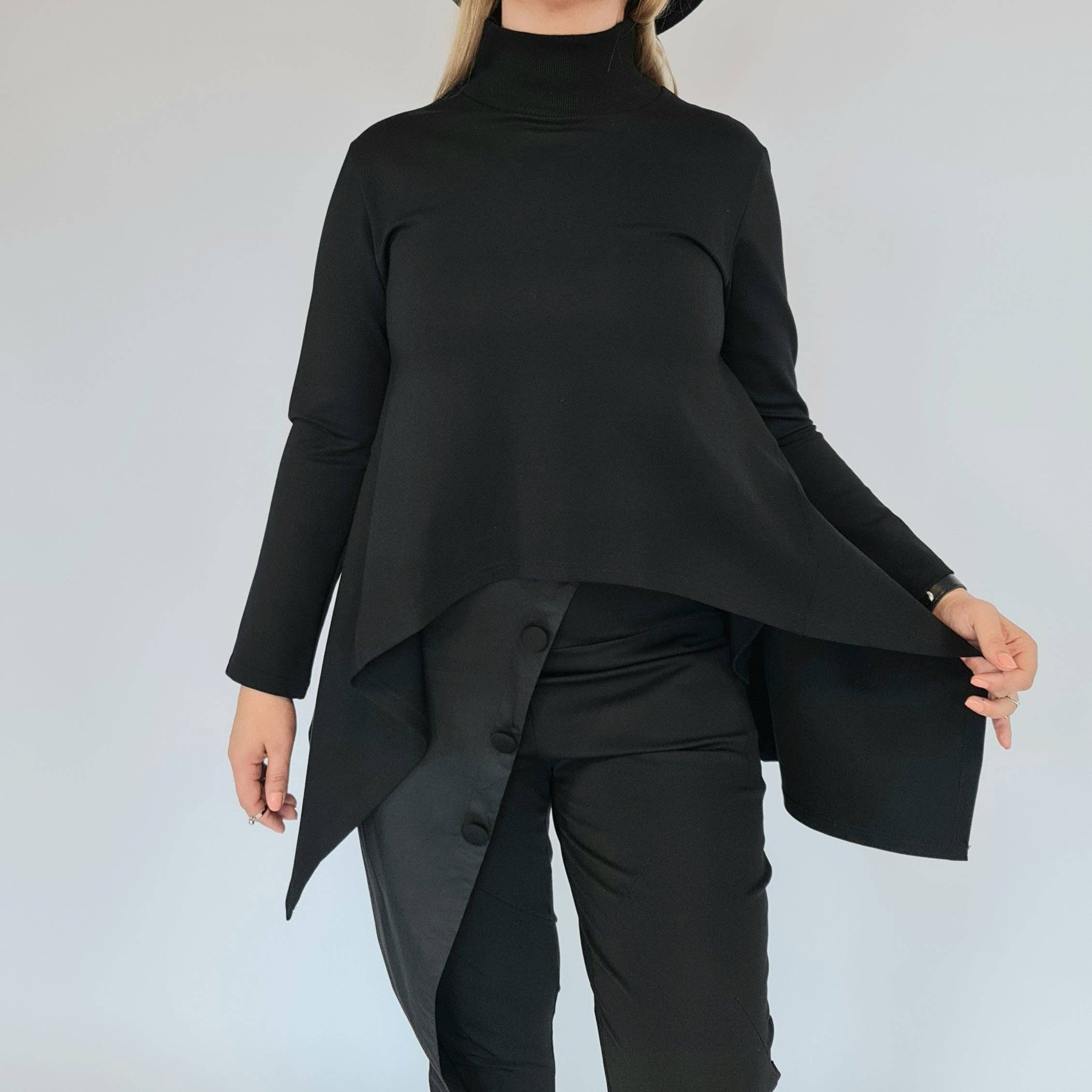 Simple Moderne – Großhandel Sweatshirt – Damen – Simple Moderne Jazz Up Pullover mit asymmetrischem Schnitt5