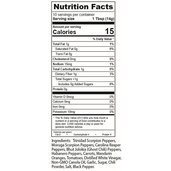 TorchBearer Sauces - Wholesale Hot Sauce - The Rapture | 5oz Bottle| Fresh, raw veg flavor | Heat 10/102