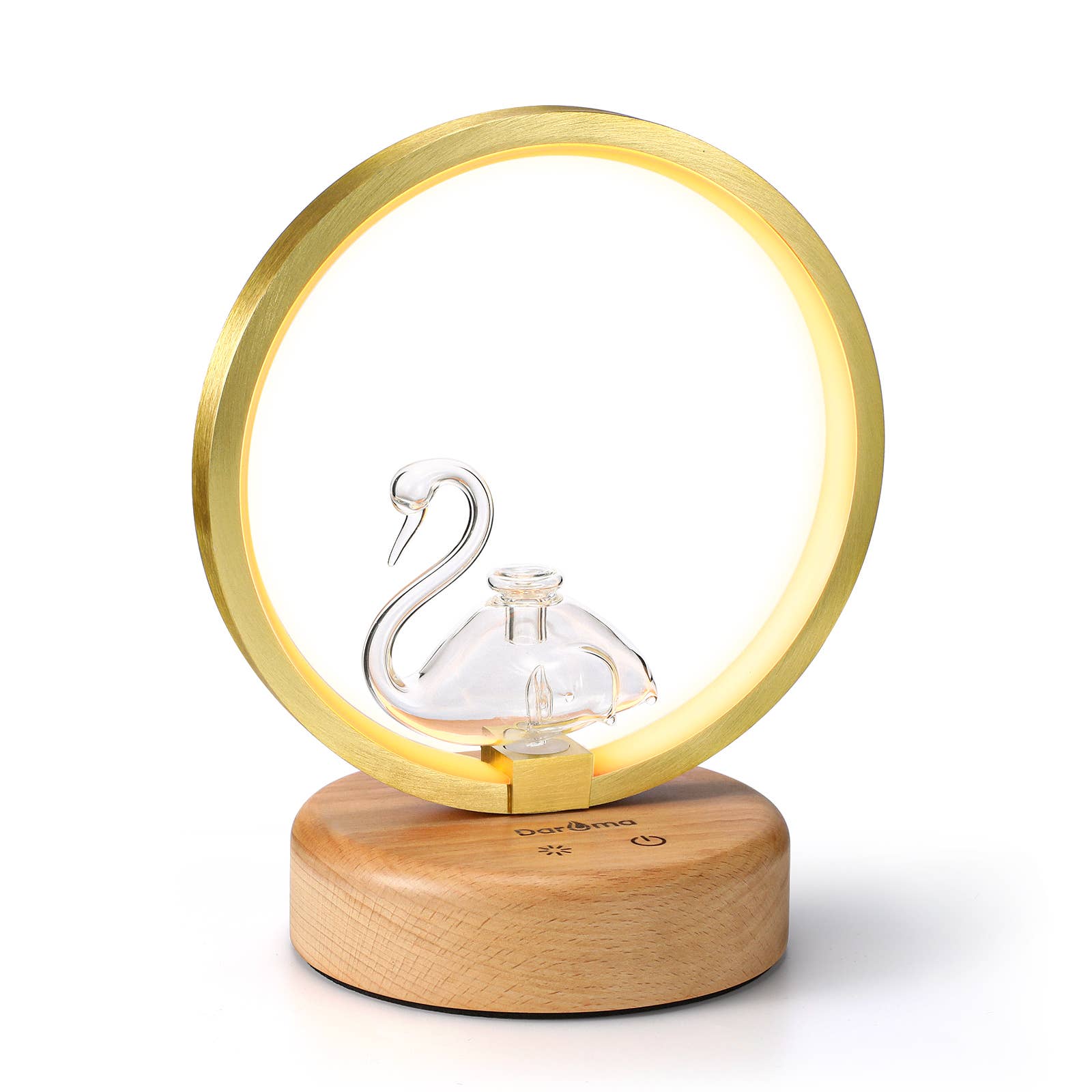 DAROMA - Wholesale Electronic Diffuser - Waterless Handmade Glass-Wood Essential Oil Diffuser1