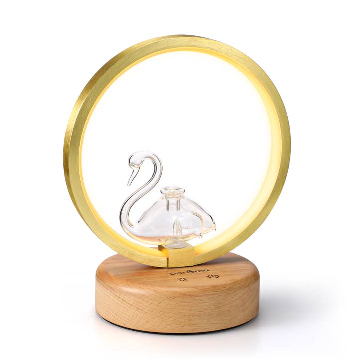 DAROMA - Wholesale Electronic Diffuser - Waterless Handmade Glass-Wood Essential Oil Diffuser1