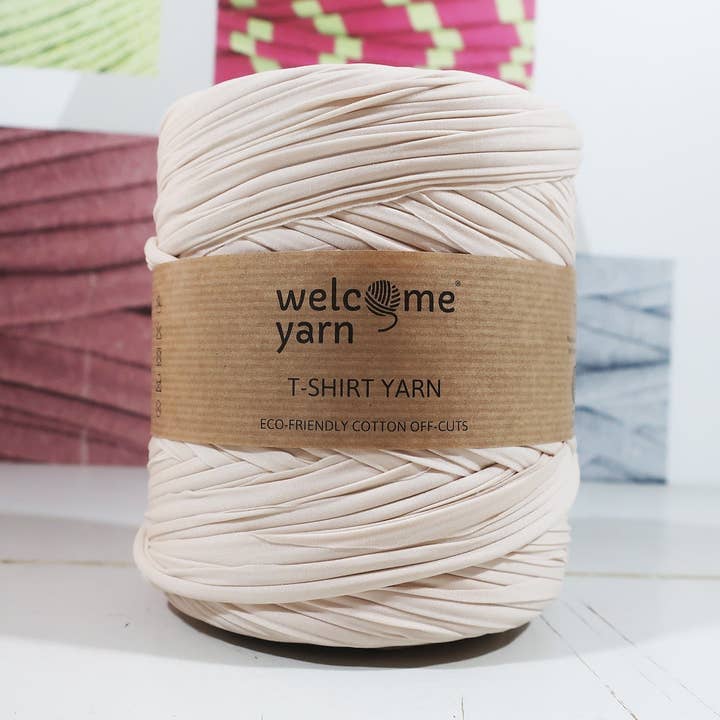 T-shirt Yarn Pale Pink for wholesale by WelcomeYarn