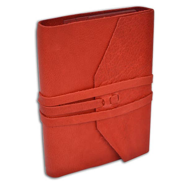 Freund Mayer & Co. - Wholesale Journal/Diary - Leather Wrap Journal - Refillable-Made in Italy - 6" x 8"
