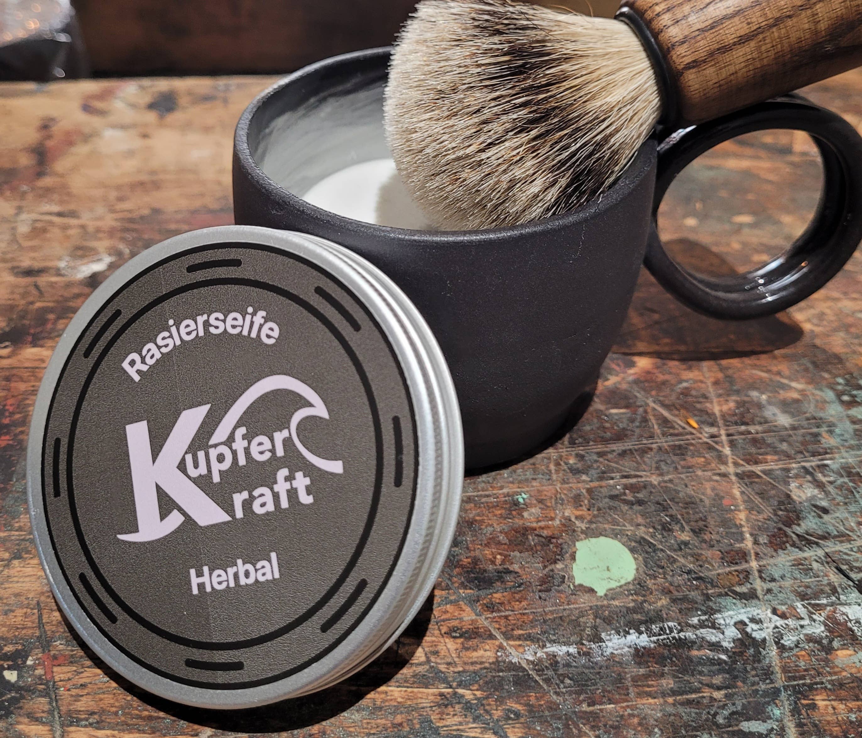 Hans Baier Exklusive - Wholesale Shave Soap - Men's - Shaving Soap Copper Power HERBAL3