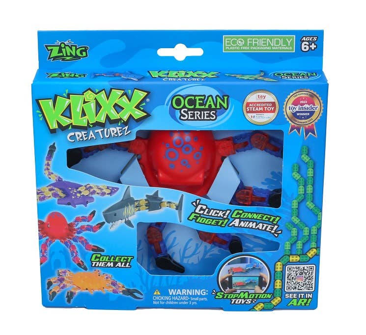 Wholesale Zing Klixx Creaturez - Ocean Series Shark - Fidget Toy