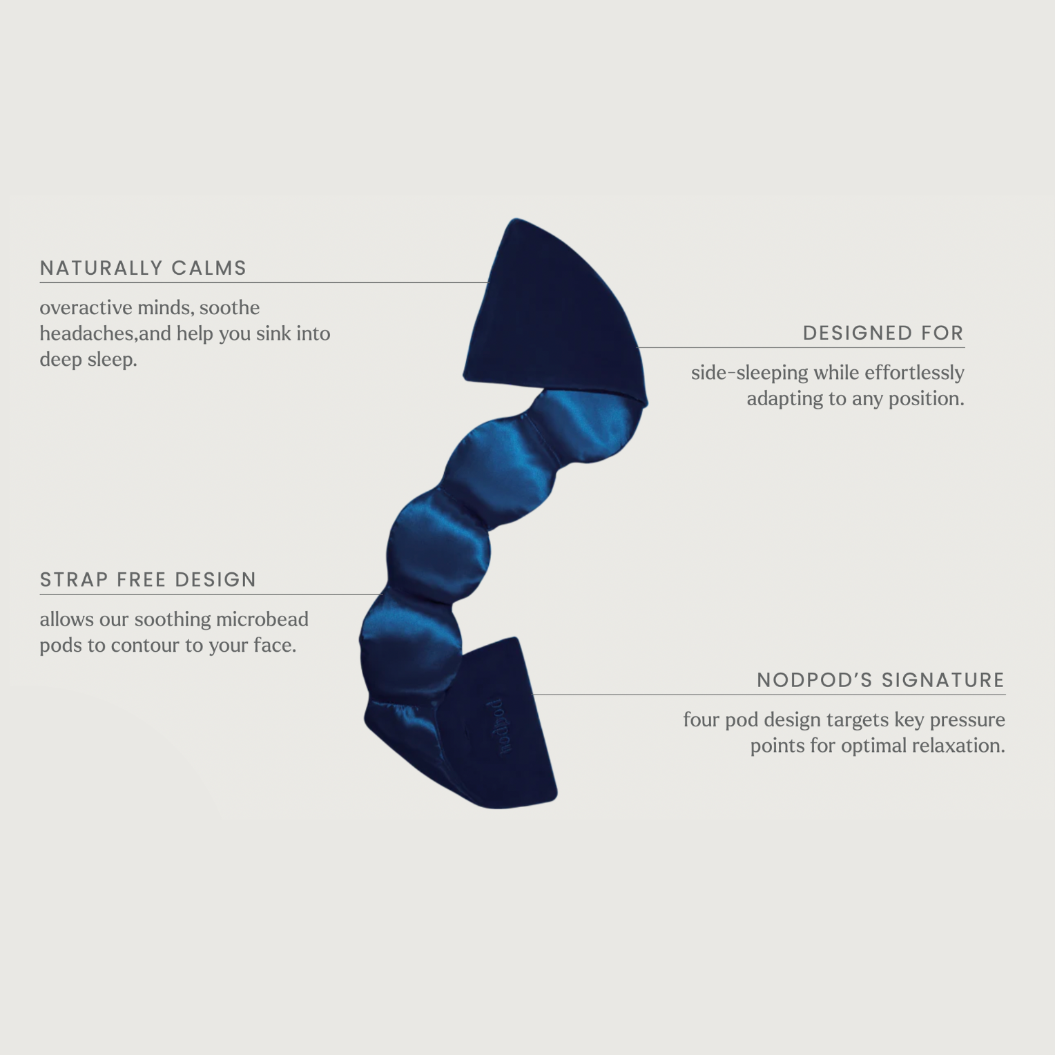 nodpod – wholesale Sleep/eye mask – Silk Weighted Sleep Mask- Petal - Eye Mask6