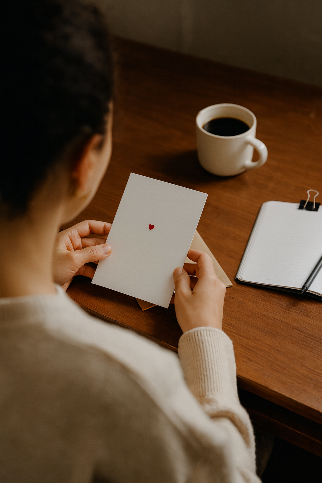 Tall Order – Conjunto de notas por atacado – Conjunto de Cartões Pequenos com Coração - Caixa com 8 Cartões em Branco7