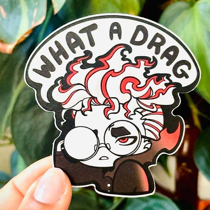 What a Drag Okarun Sticker for wholesale by TealTeacup