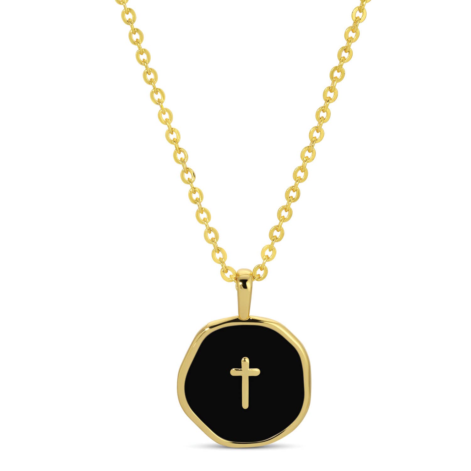 Splendid Iris - Wholesale Pendant/Charm Necklace - Tiny Cross Pendant Necklace3