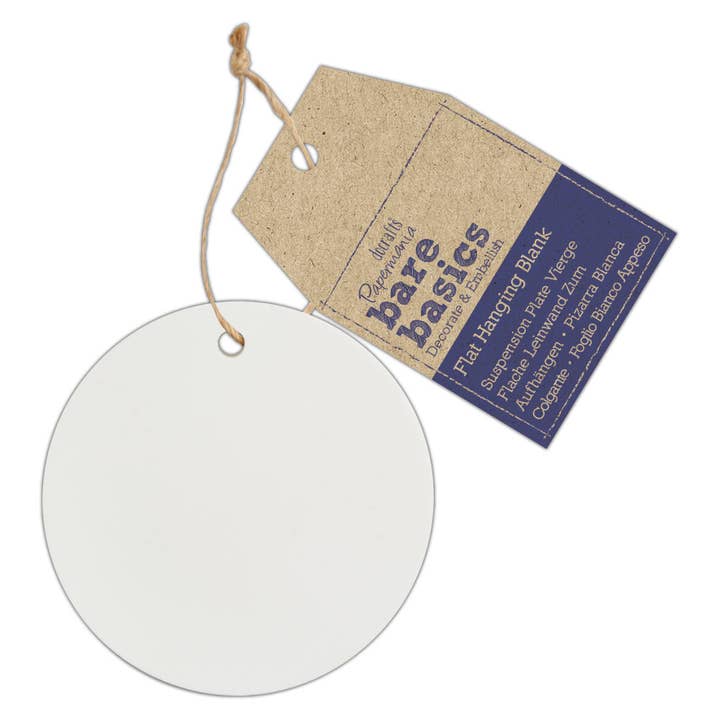 Bare Basics Flat Hanging Blank - Ceramic Coaster for wholesale by West Design Products UK