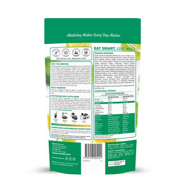 Morlife - Wholesale Protein/superfood powder - Alkalising Greens Citrus Twist 200g1
