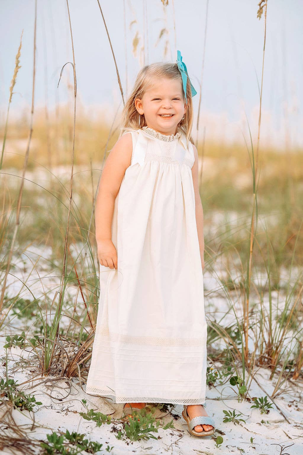 Posh Pickle - Vendita all'ingrosso Vestito - Bambini - Vestito Senza Maniche Ecru Cambridge Heirloom2