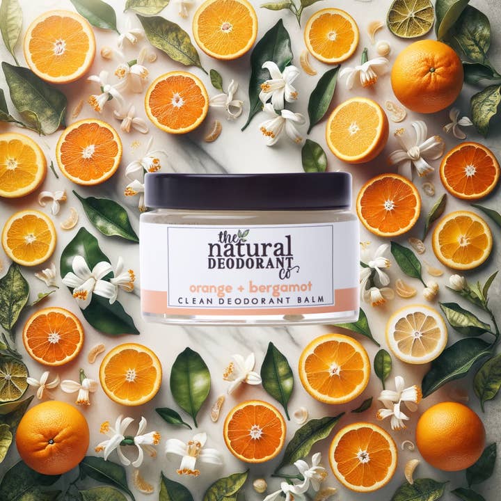The Natural Deodorant Co. - Vendita all'ingrosso Deodorante - Unisex - Clean Deodorante Balsamo Arancione + Bergamotto 55g5