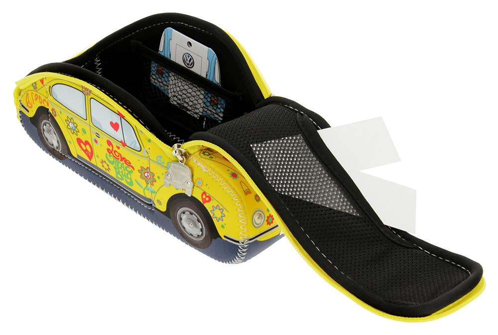 VW Collection by BRISA – wholesale Necessär - Unisex – VW Beetle Resa Utomhus Necessär Pennfodral –Blomma(S)6