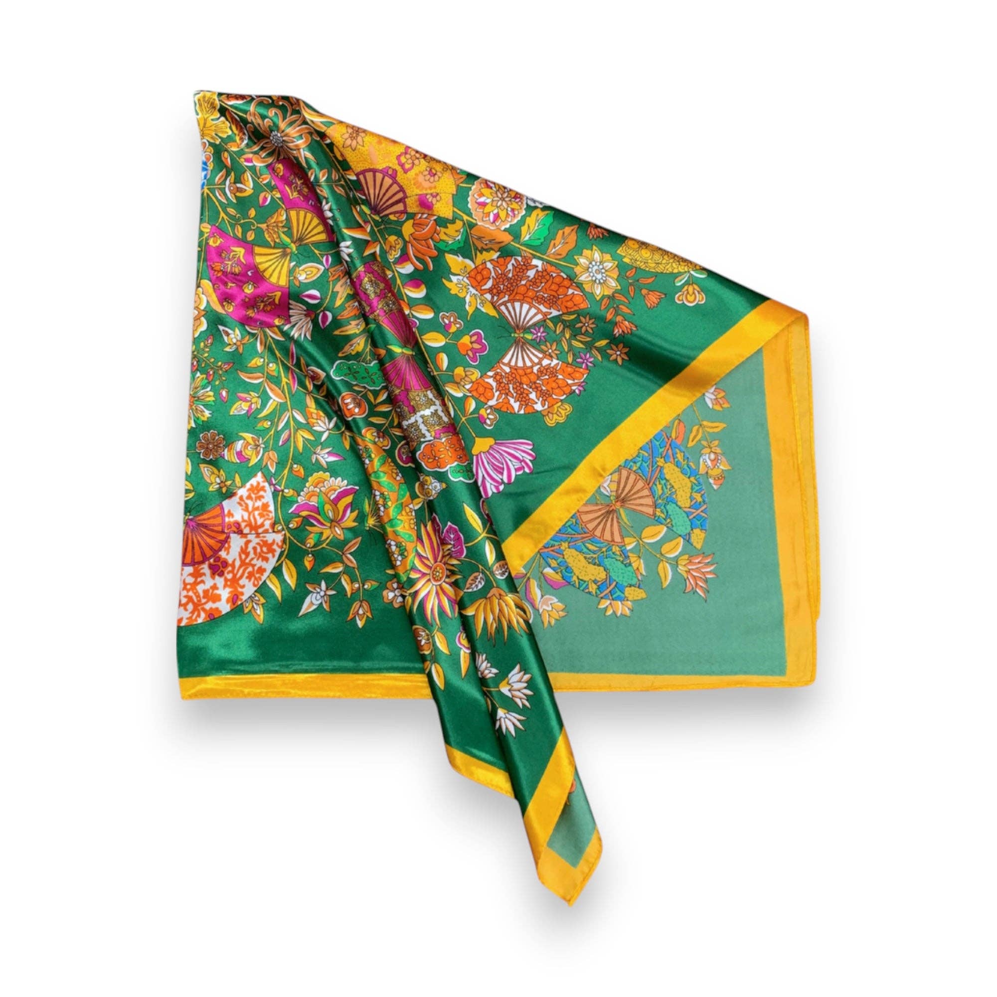 Lili Scarves (US Duty Free) - Wholesale Scarf - Women's - Butterfly Pattern Silk Touch Square Scarf4
