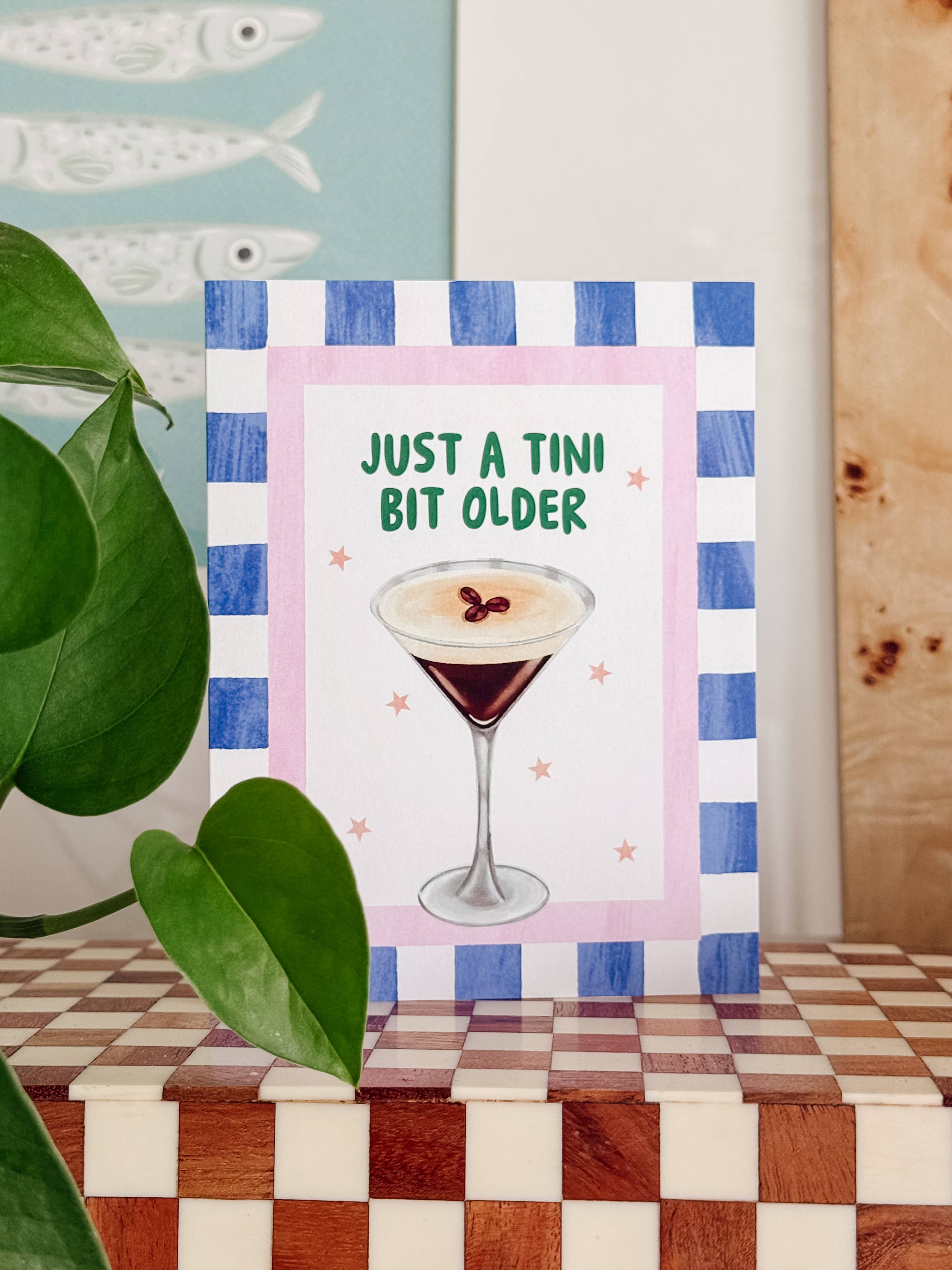 Simple Whimsy - Wholesale Birthday Card - Tini Bit Older - Espresso Martini Cocktail Birthday Card3