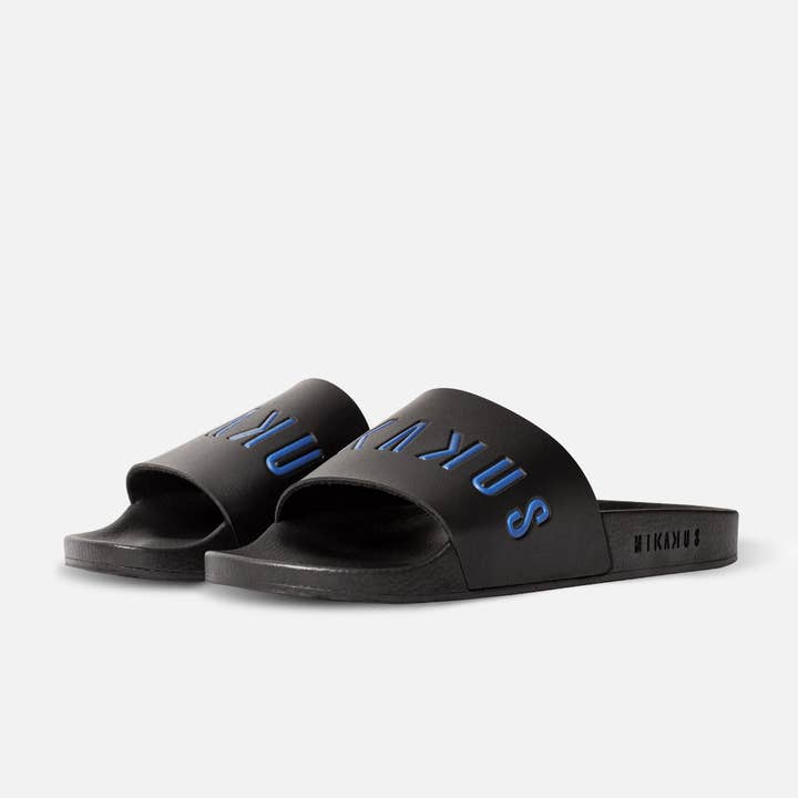 Mikakus Barcelona – wholesale Slides – Women’s – Black and Blue Slides