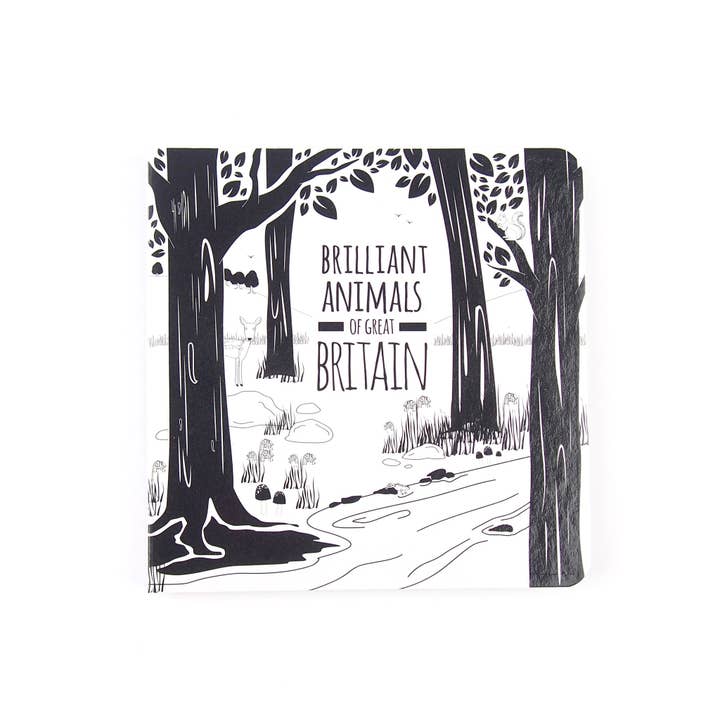 Baby Board Book - Animals from Great Britain for wholesale by The Little Black & White Book Project