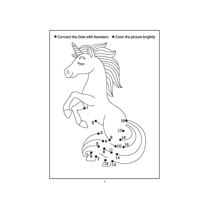 Larsen Falls Gifts and Publishing - Wholesale Coloring Book - Kids & Baby - Unicorn Dot to Dot Coloring Book for Kids9