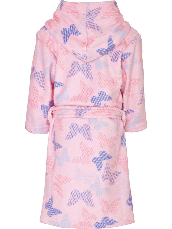 Butterfly fleece bathrobe for wholesale by Playshoes GmbH