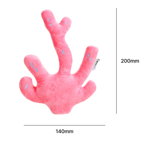 HOWLPOT. USA - Wholesale Pet Plush Toy - Dog - CORAL REEF TOY6