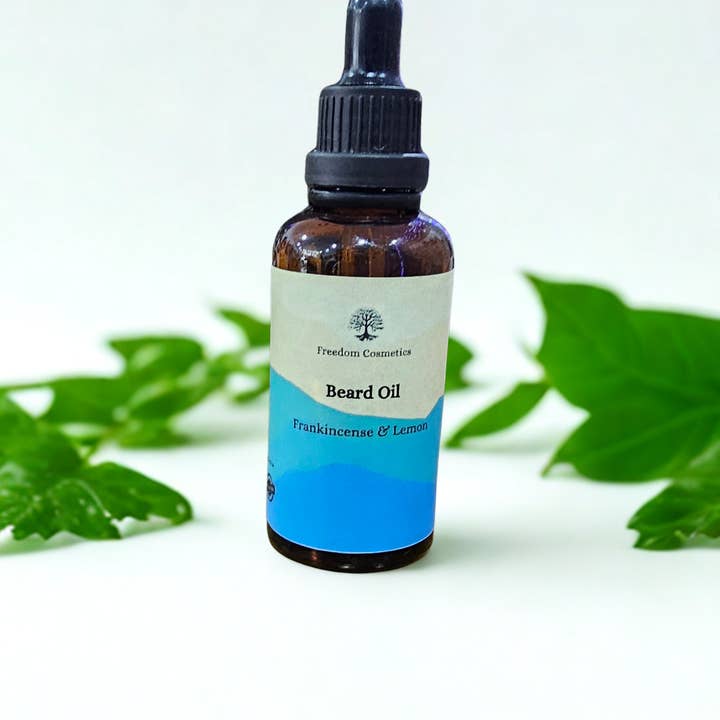 Aceite para barba de incienso y limón para venta al por mayor de Freedom Cosmetics