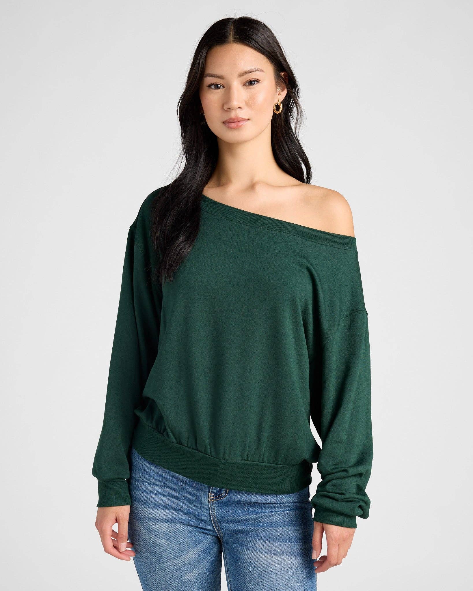 Seventy Eight and Sunny (SEAS) - Wholesale Sweatshirt - Women's - Brooksville One Shoulder Sweatshirt5
