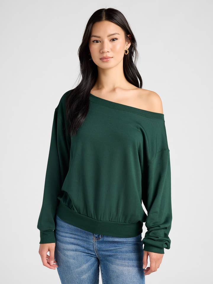 Seventy Eight and Sunny (SEAS) - Wholesale Sweatshirt - Women's - Brooksville One Shoulder Sweatshirt5