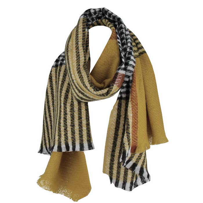 Striped polyester scarf 730388688 for wholesale by Complément Europe