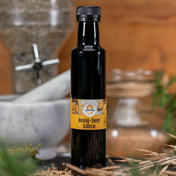Molho de mel e mostarda 🍯 – doce, suave e versátil por atacado de Quedlinburger Senf