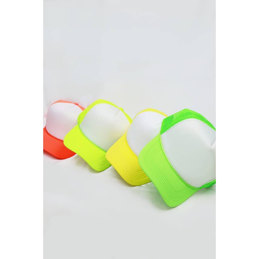 Love and Repeat - Wholesale Trucker Hat - Unisex - Neon Colors Foam Solid Two Tone Trucker Hat10