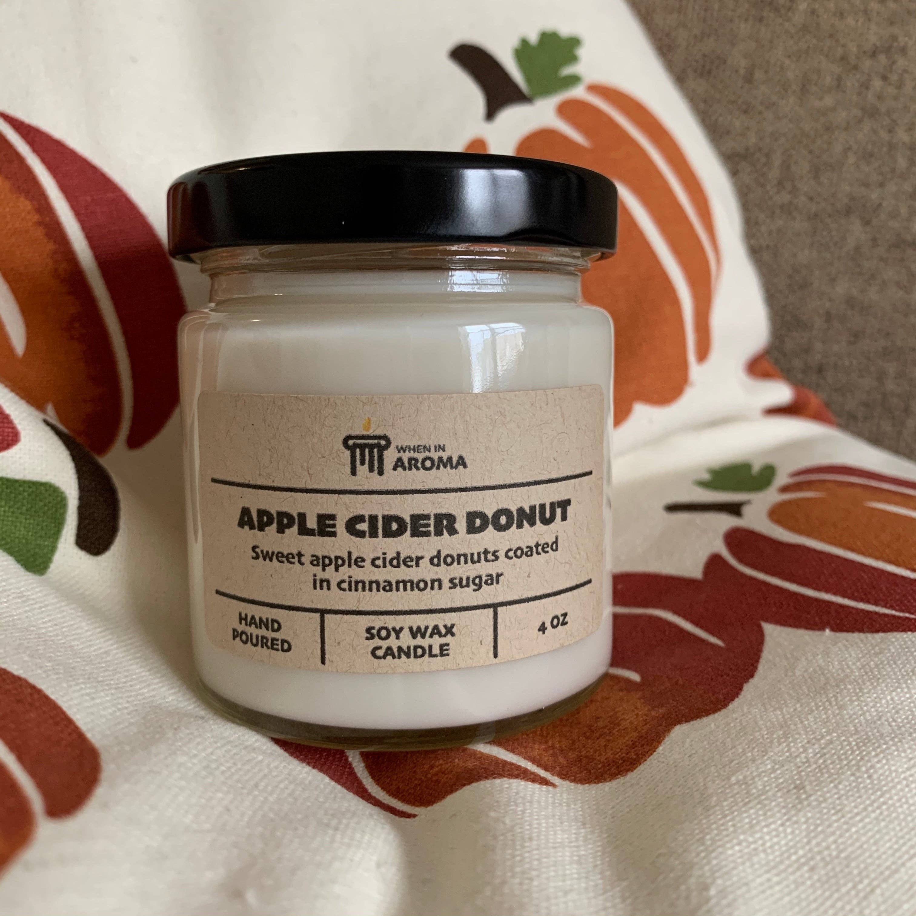 When In Aroma Candle Company - Wholesale Jar/Filled Candle - Apple Cider Donut Soy Candle3